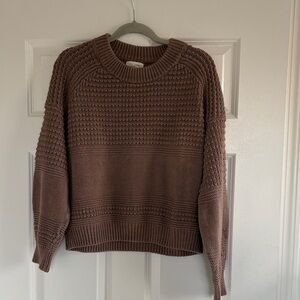 Light brown cable knit sweater, size XXL